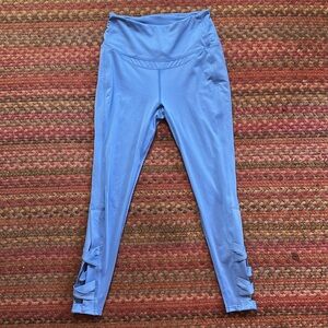 FREE PEOPLE MOVEMENT BLUE YOGA LEGGINGS